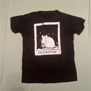 Solid Black Short Sleeve Tee Crew Neck